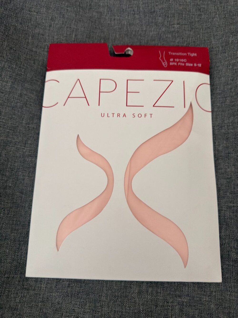 NIP Capezio Ultra Soft Transition Tights Girls 8-12 Ballet Pink 1916C.     (BT)